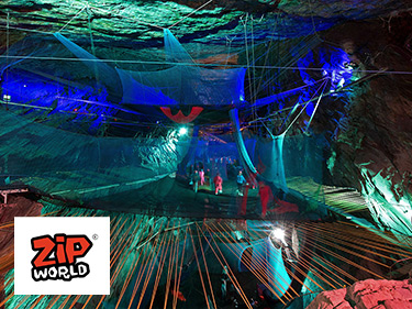 Zip World Underground Cave Trampolining