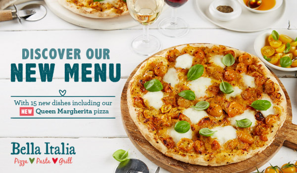 Bella Italia authentic NEW menu